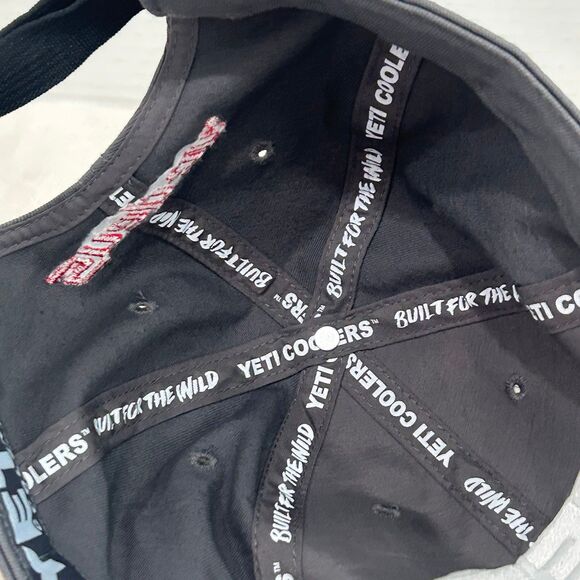 Yeti Coolers Cap Hat Unisex Adjustable Color Gray Logo Licensed Snap on Tools - Picture 7 of 10